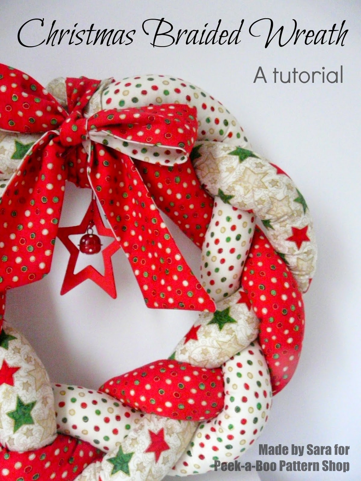 Christmas Braided Wreath - a tutorial - Peek-a-Boo Pages ...
