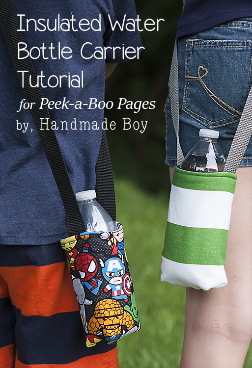 Insulated Water Bottle Carrier PeekaBoo Pages