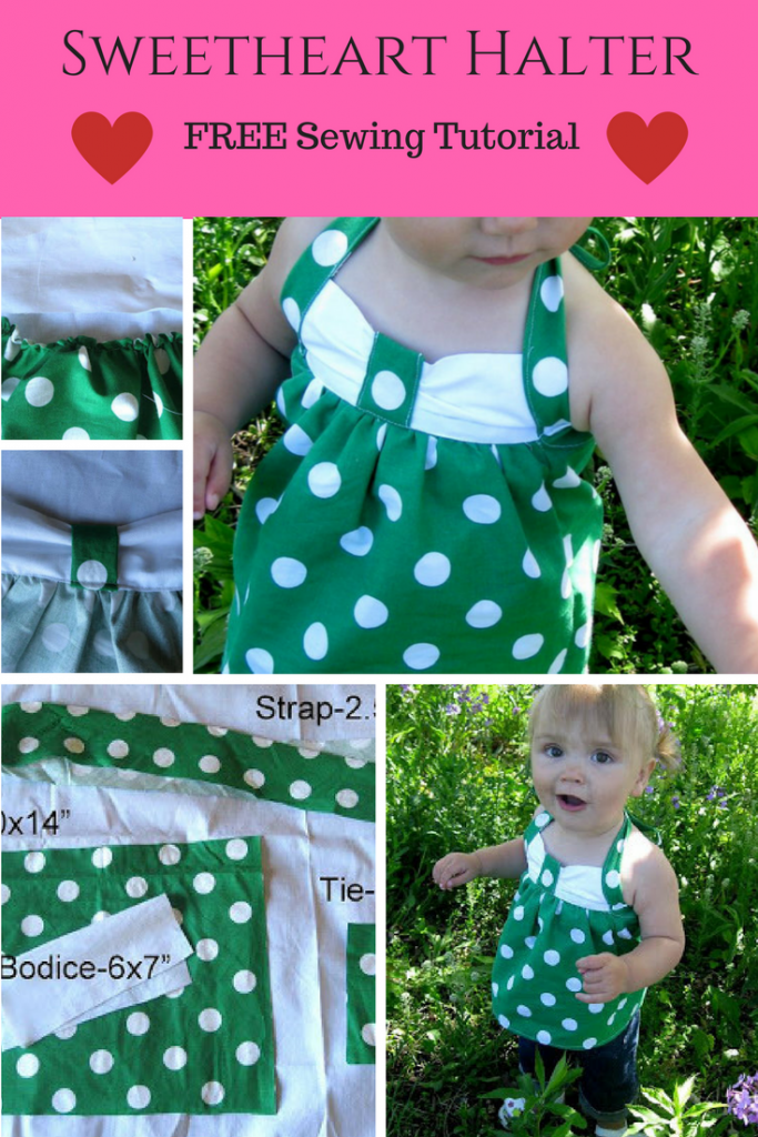 Sweetheart Girls Halter Top Pattern - Peek-a-Boo Pages - Patterns ...