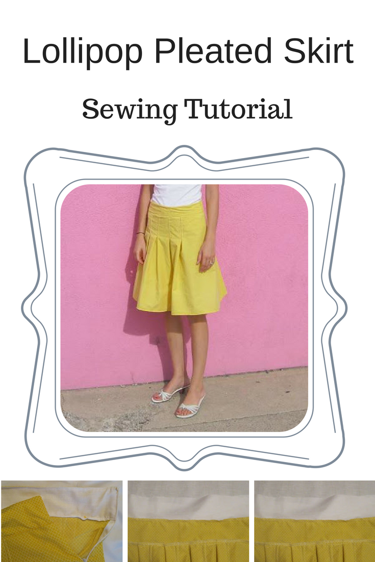 Lollipop Pleated Skirt Tutorial - Peek-a-Boo Pages - Patterns, Fabric ...
