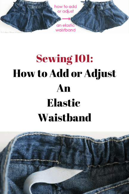 adding elastic to jeans waistband