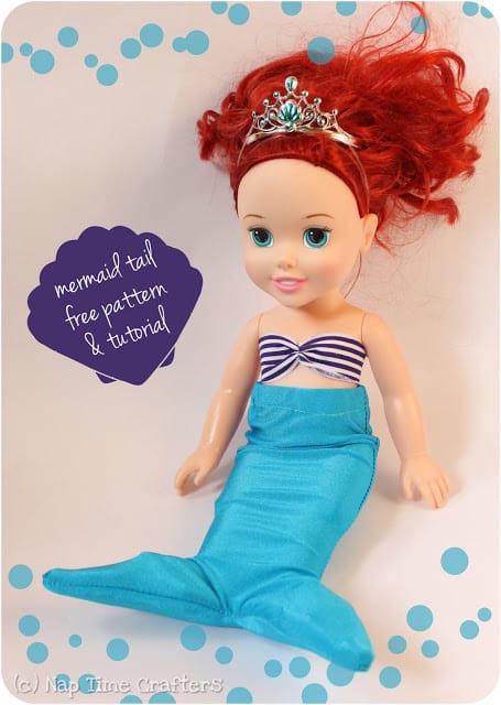 FREE Doll Clothes Patterns Mermaid Tail