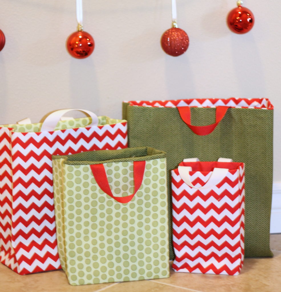 Fabric Gift Bags Tutorial