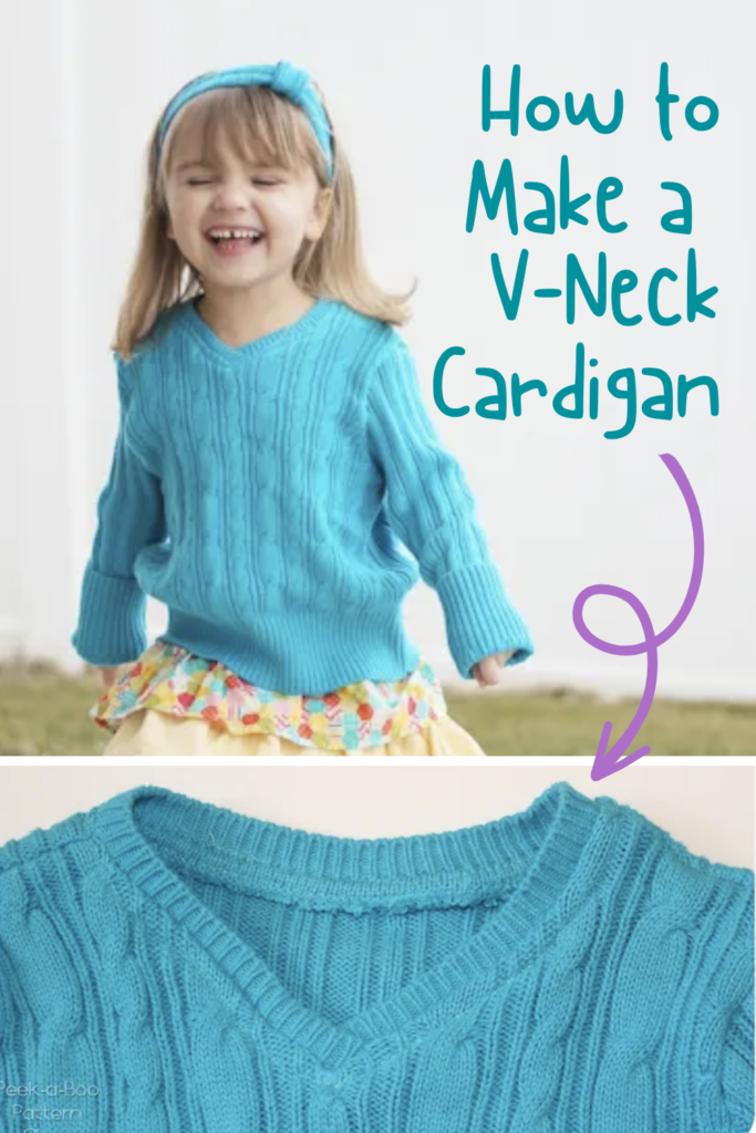 How To Make A V-Neck Cardigan | DIY Cardigan