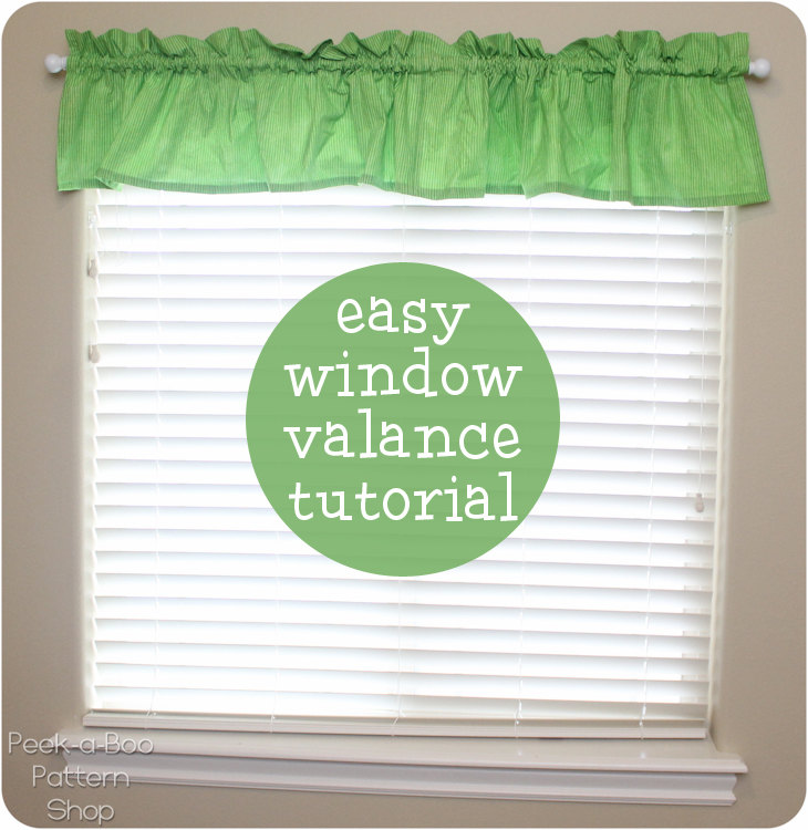 Easy Window Valance Tutorial PeekaBoo Pages