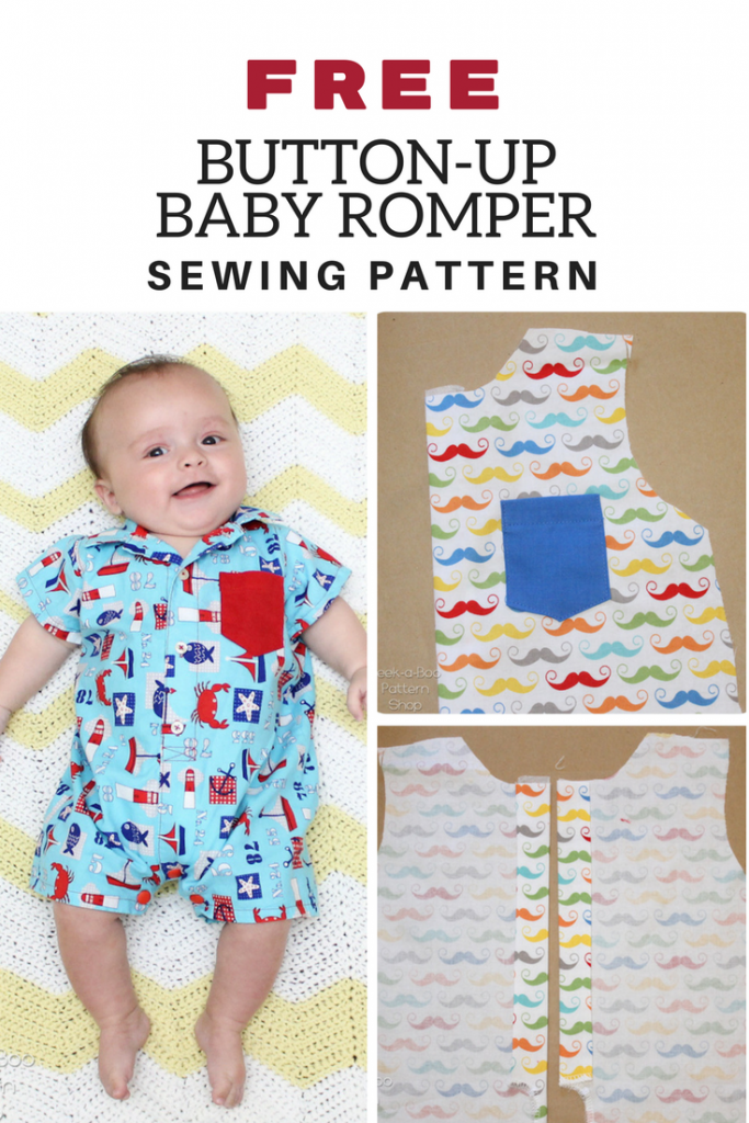 Button-Up Baby Romper Pattern