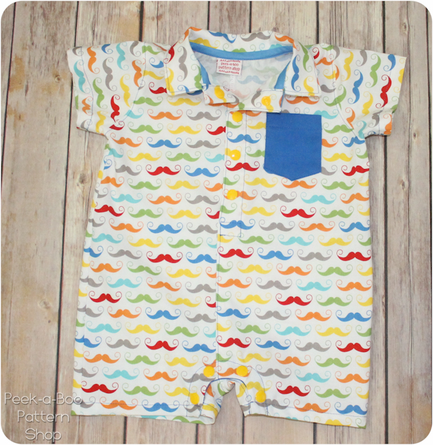 button up baby romper