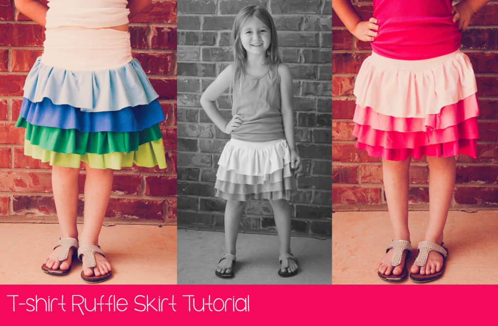 T-shirt Ruffle Skirt Tutorial Cover