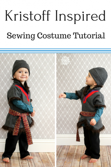 Kristoff Inspired Sewing Costume tutorial by Peekaboo Pages