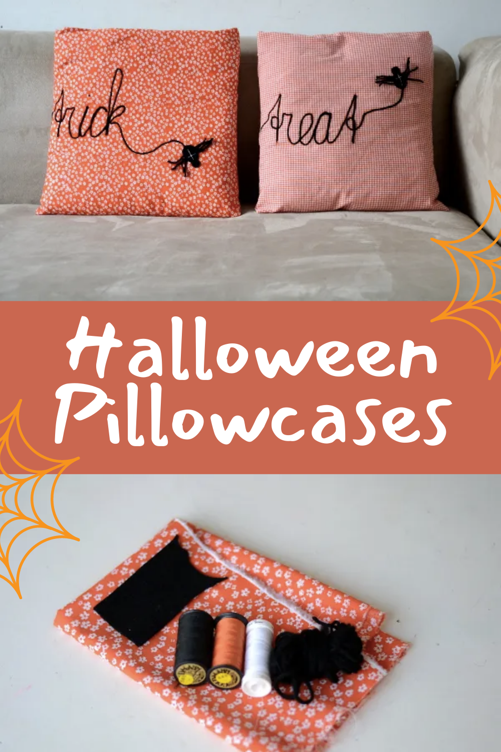 DIY Halloween Pillow Covers From PeekaBoo Pages