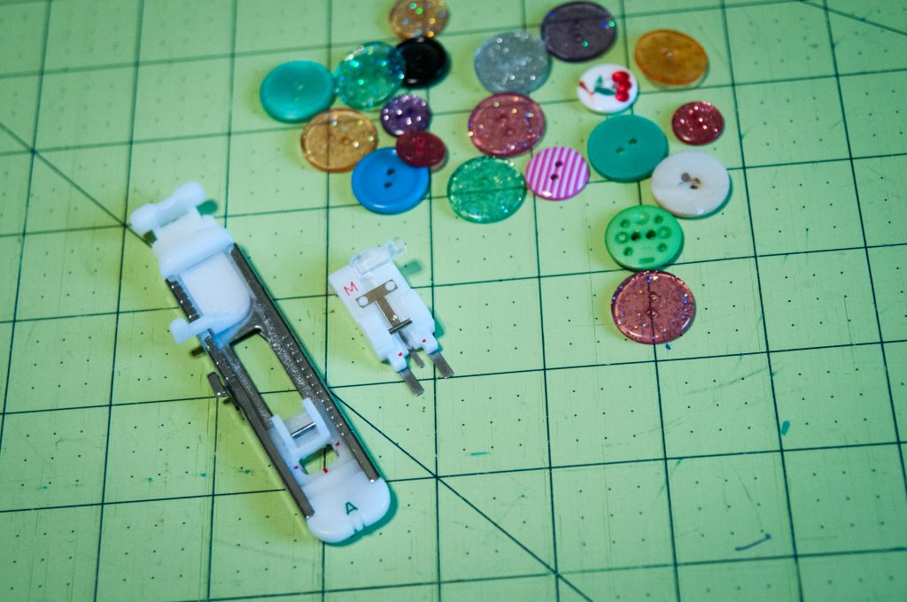 sewing buttons