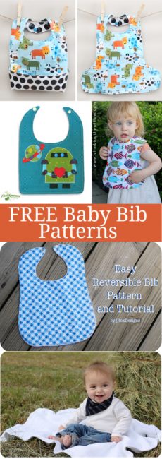 Free Baby Bib Sewing Patterns - Peek-a-Boo Pages
