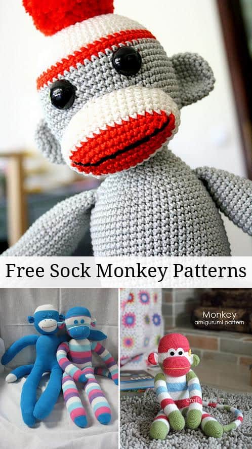Free Printable Sock Monkey Pattern