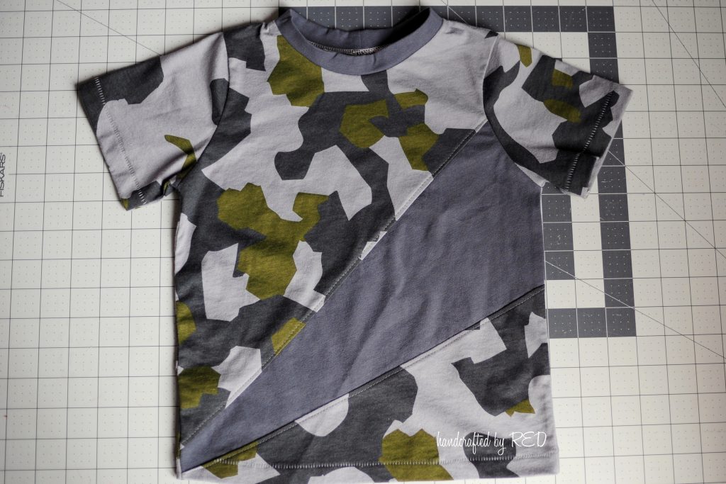 color blocked shirt