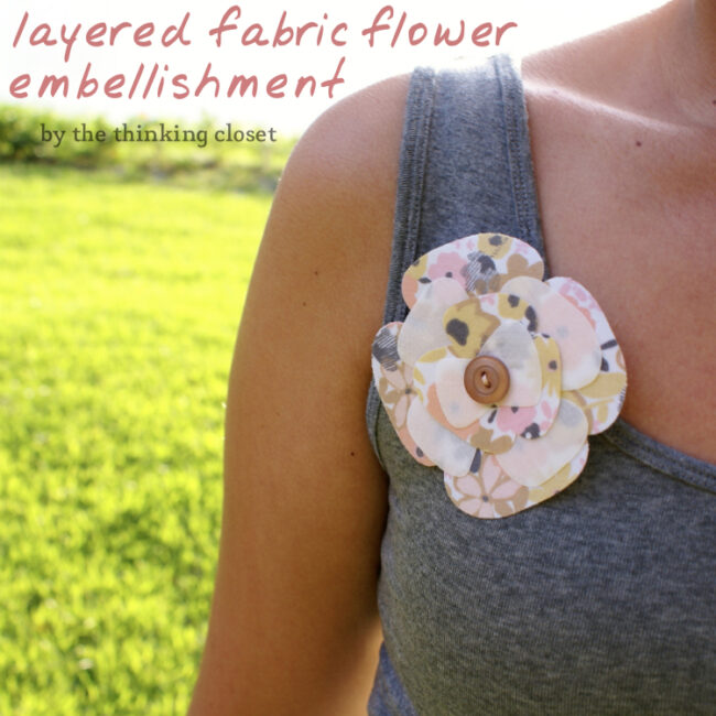 Layered Fabric Flower Tutorial