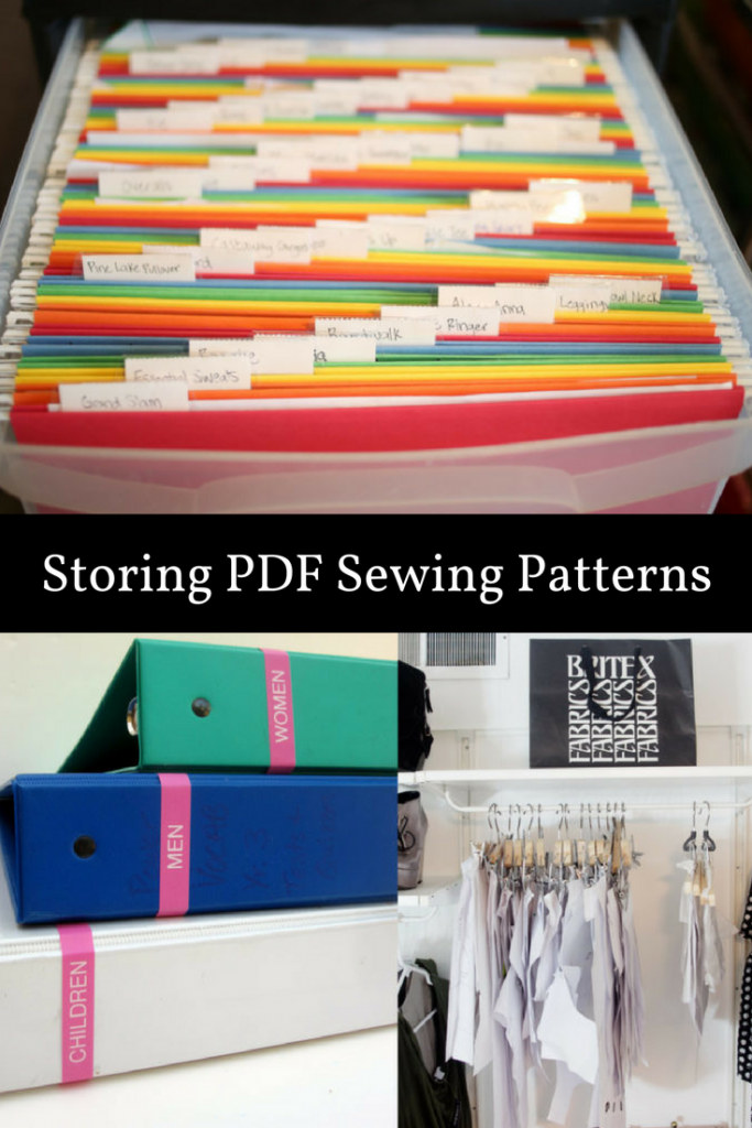 systems for storing sewing patterns