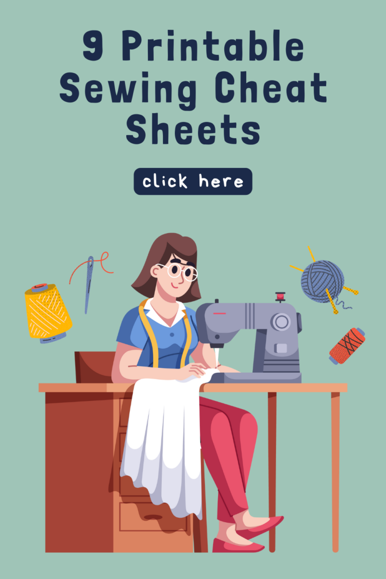 Printable Sewing Cheat Sheets