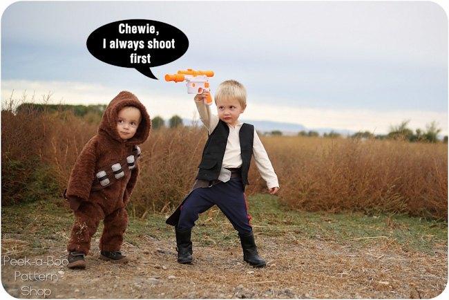 Diy Han Solo Costume Peek A Boo Pages