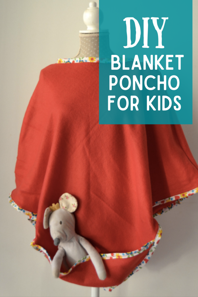DIY Blanket Poncho for Kids
