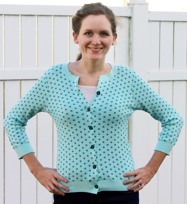 DIY Cardigan To Turn A Sweater Into A Cardigan