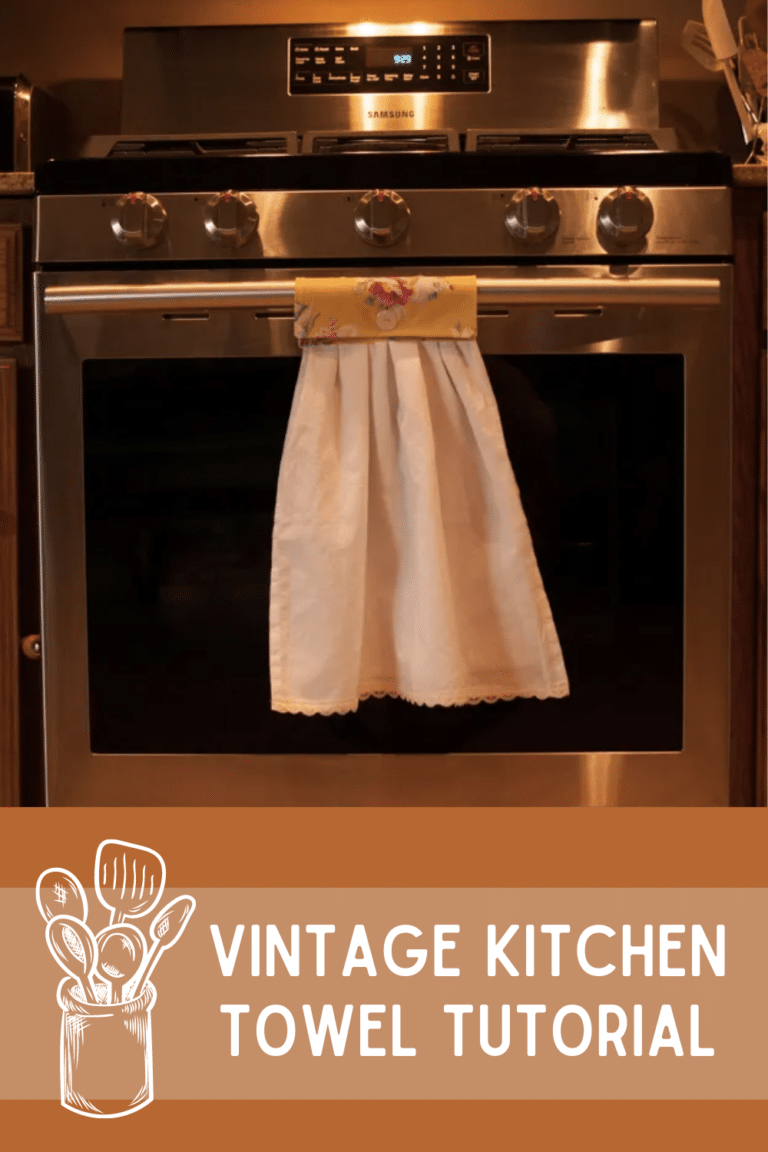 Vintage Kitchen Towel Tutorial