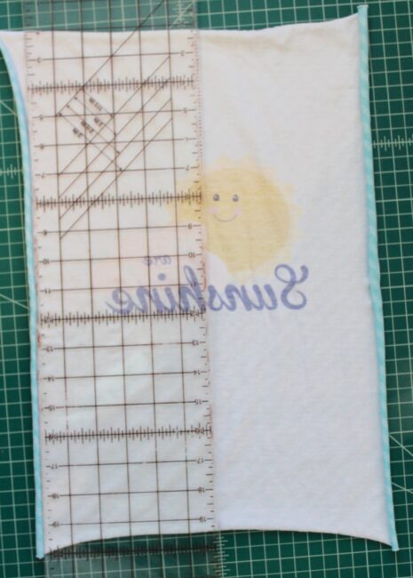 how to cut fabric panels straight