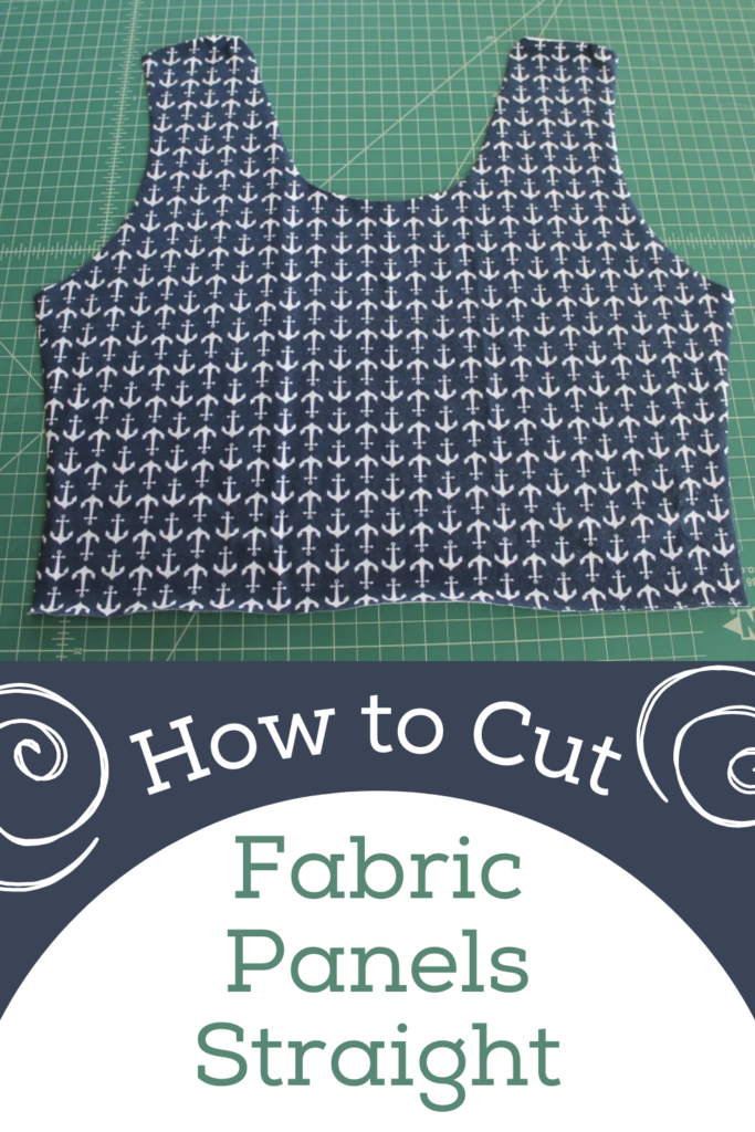 how to cut fabric panels straight