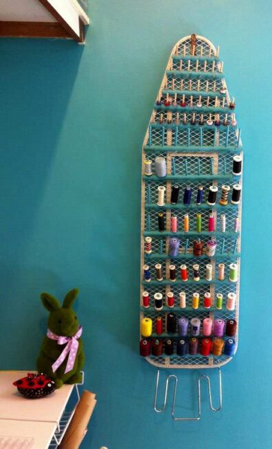 Sewing Room Thread Storage Idea