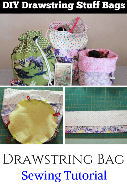 Fabric Drawstring Makeup Bag Free Sewing Pattern