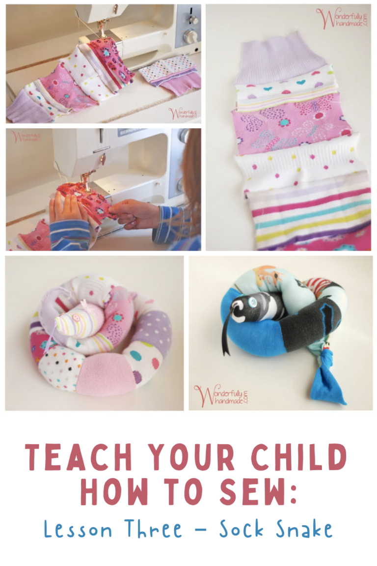 Teach Your Child How to Sew_ Lesson Three – Sock Snake