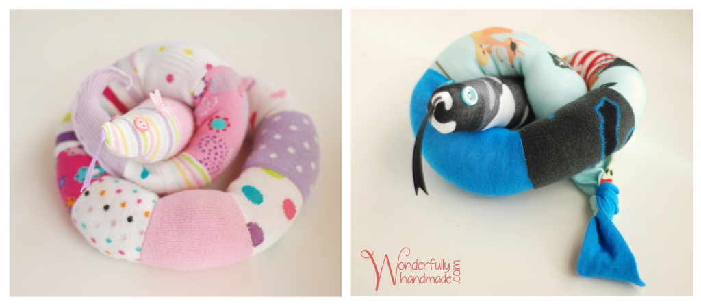 how to sew a sock snake
