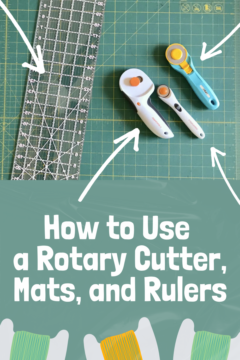 How To Use A Rotary Cutter, Mats, And Rulers For Sewing