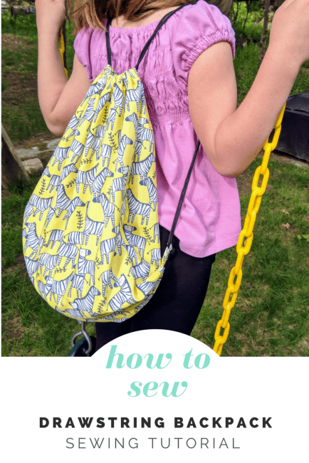 Fold over backpack sewing tutorial and free pattern 