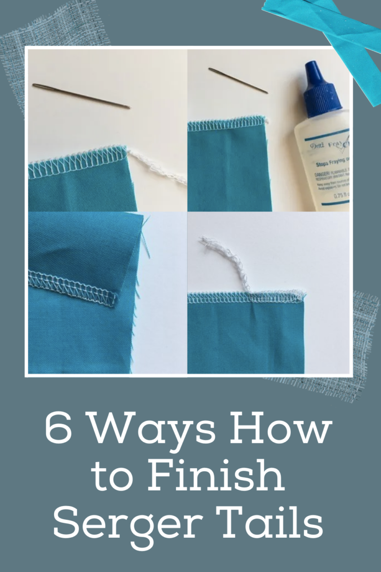 How to Finish Serger Tails