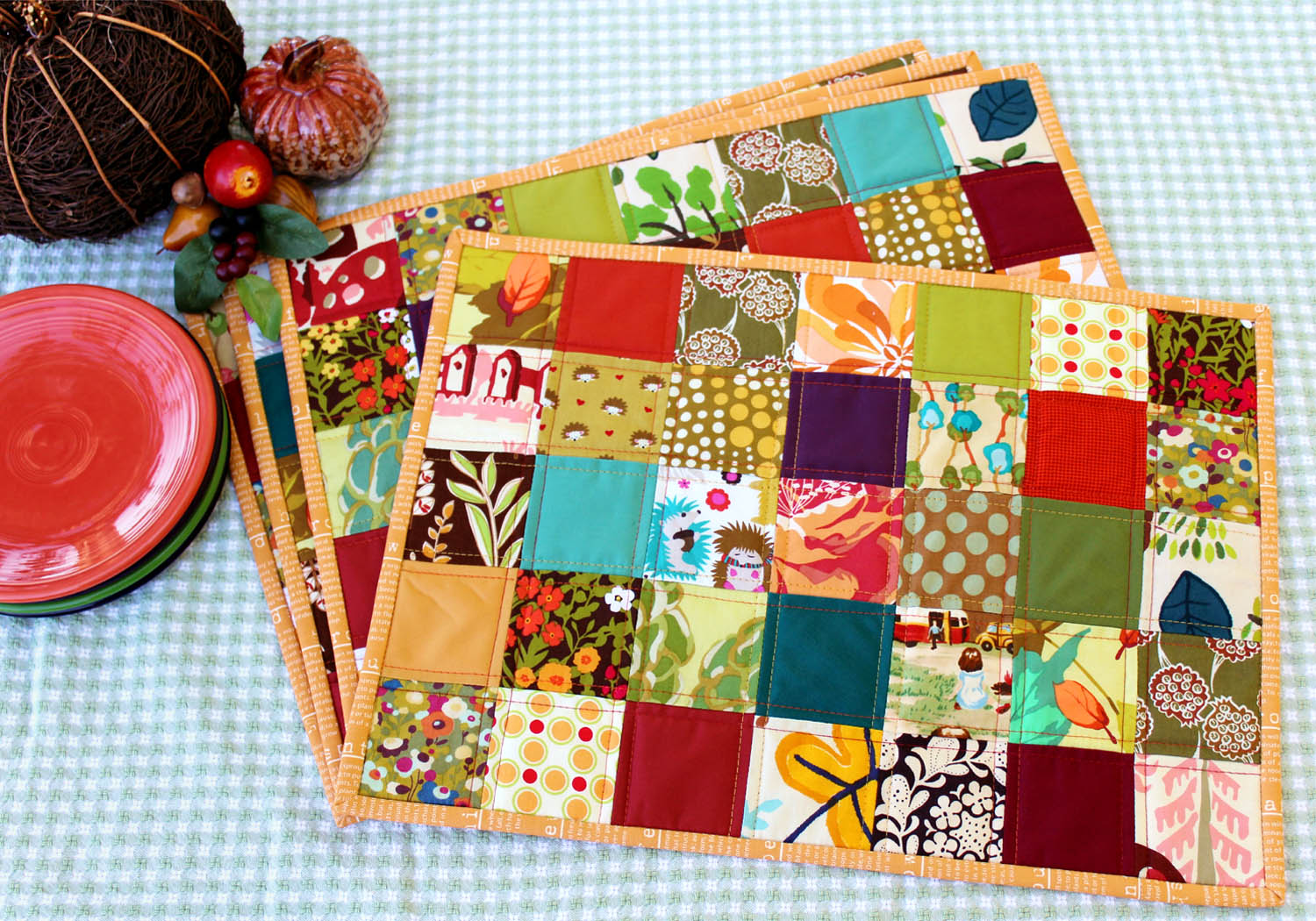 Quilted Placemat Tutorial PeekaBoo Pages