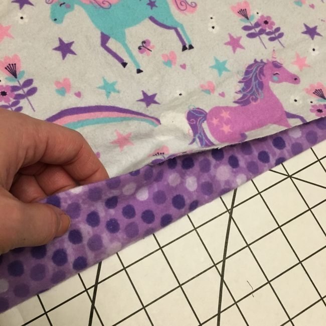 How to Make a Self-Binding Blanket - Peek-a-Boo Pages