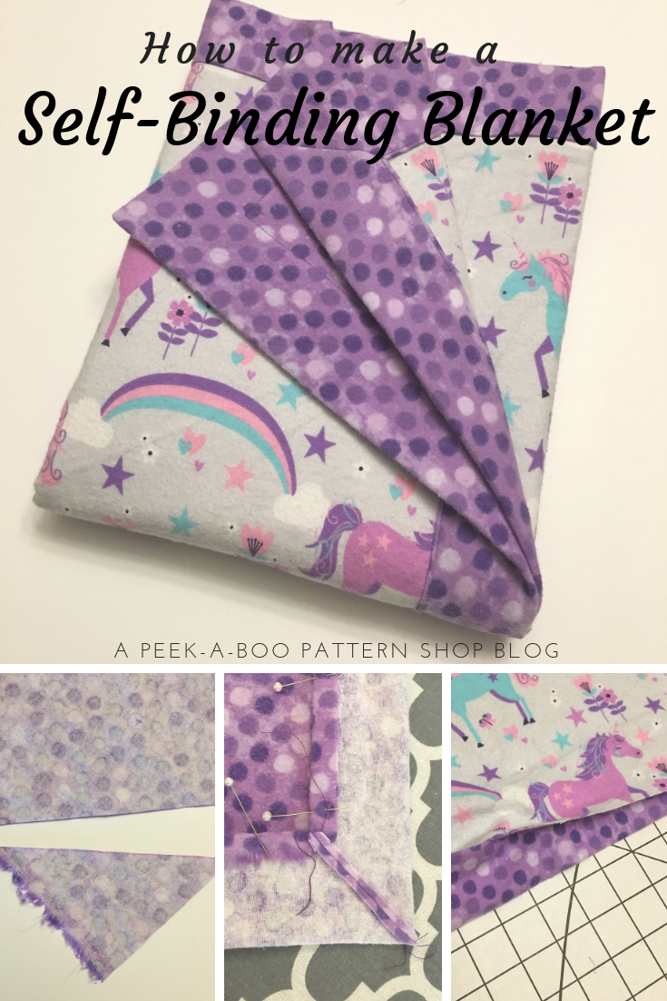 How To Make A Self Binding Blanket Peek A Boo Pages