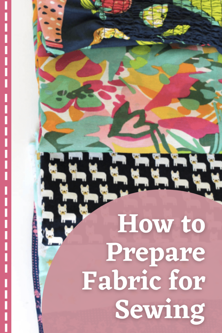 how to prepare fabric for sewing