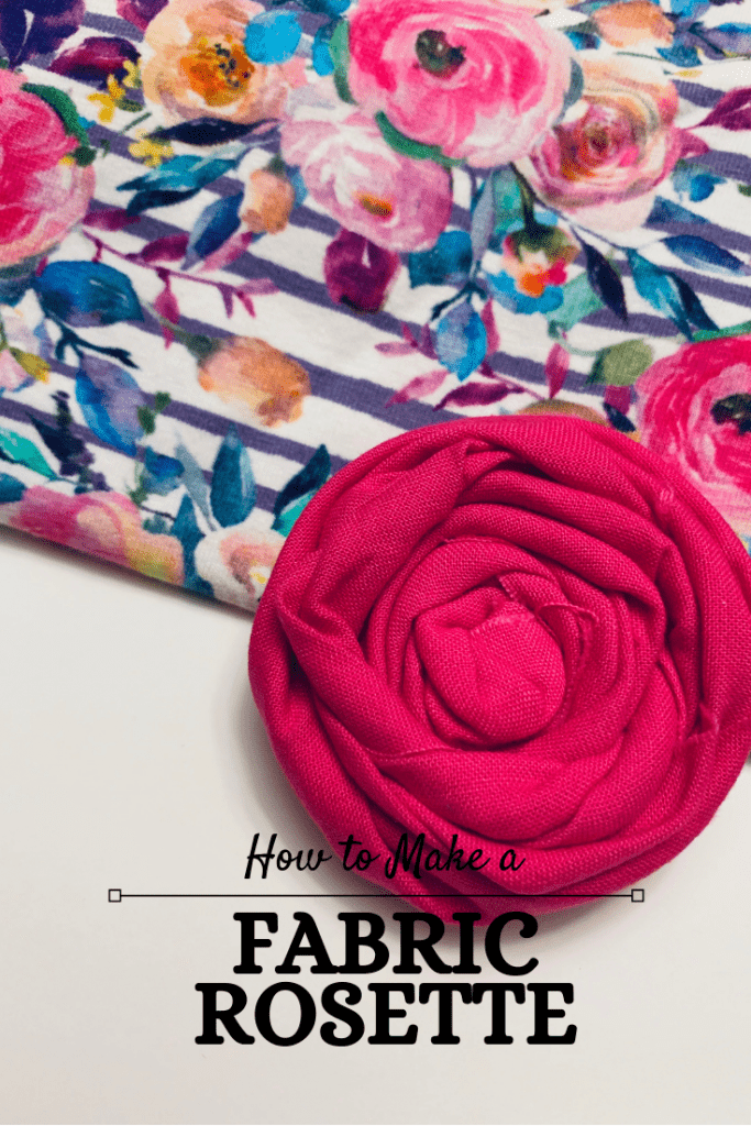 how to make a fabric rosette.