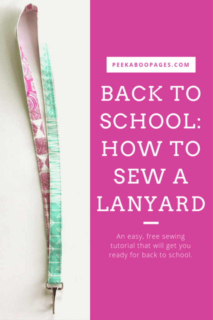 DIY Lanyard: Simple Sewing Tutorial