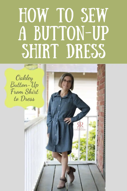 How to Sew a Button-Up Shirt Dress