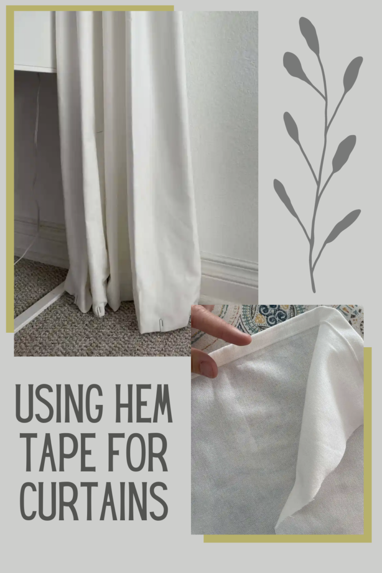 Using Hem Tape for Curtains