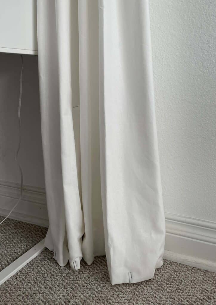 Using Hem Tape for Curtains