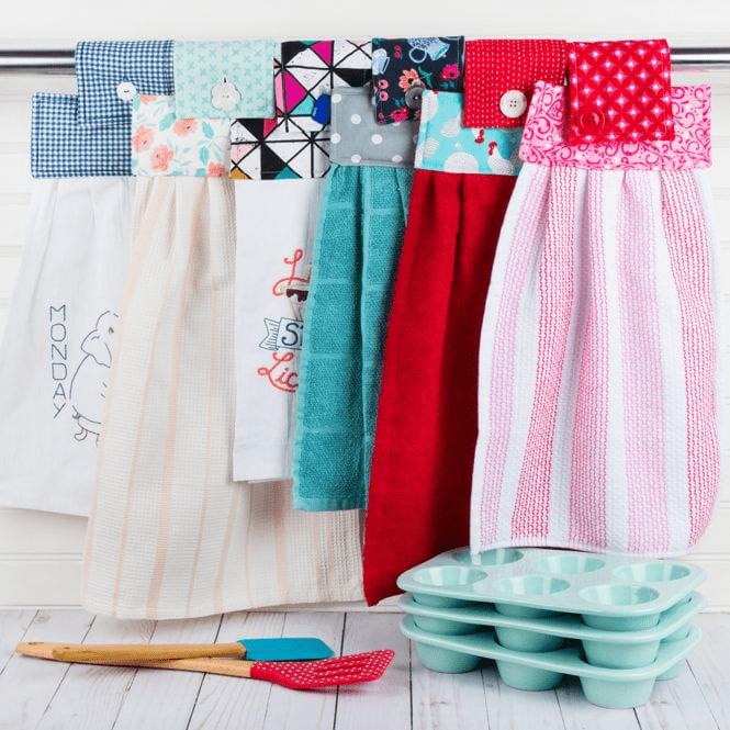 Diy kitchen towel hanger deals