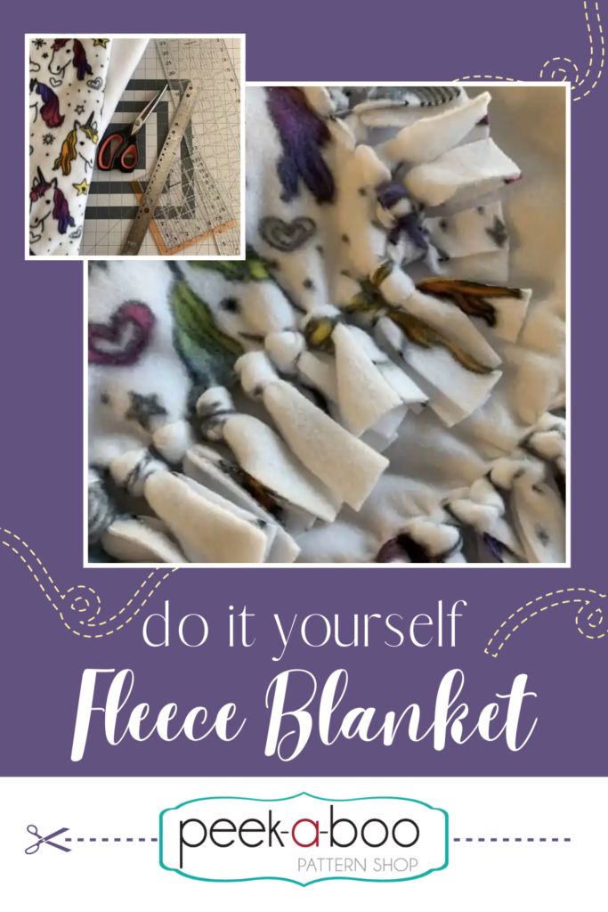 how to make a fleece tie blanket