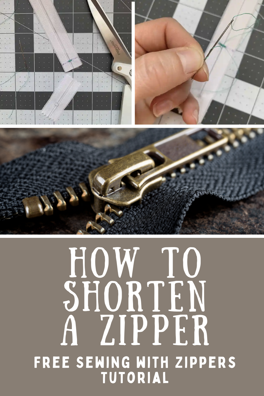 How To Shorten A Zipper Free Tutorial PeekaBoo Pages