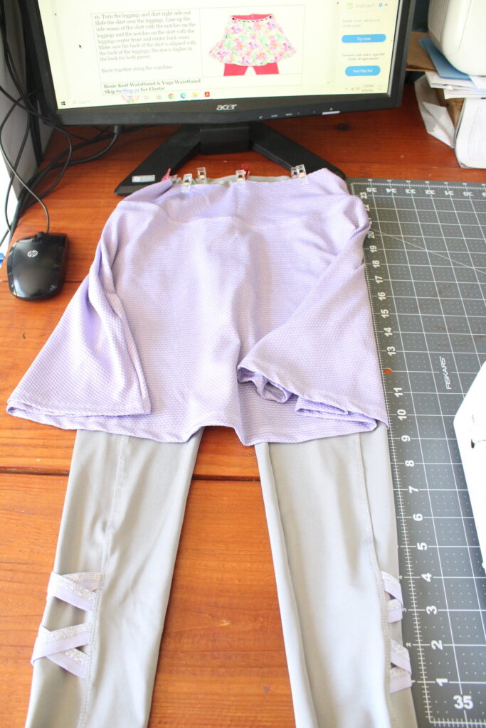 How to Sew Leggings | Agility Leggings Pattern with Attached Skirt