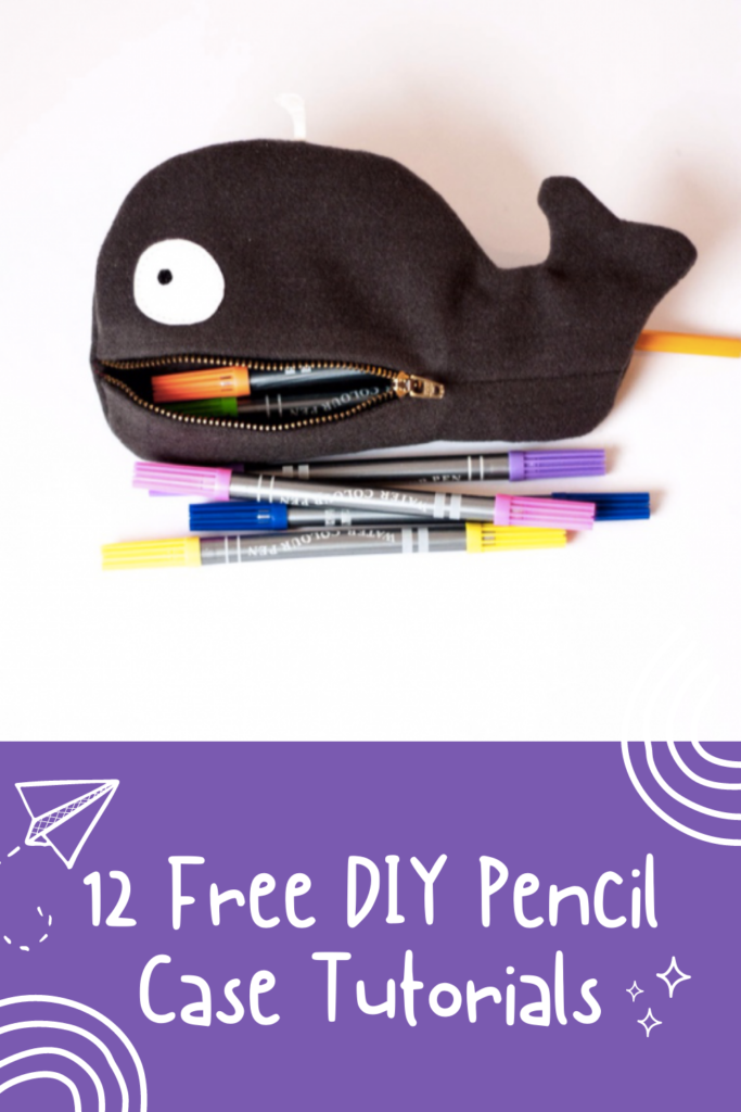 Standing pencil case PATTERN PDF, Pencil holder Cute pencil pouch