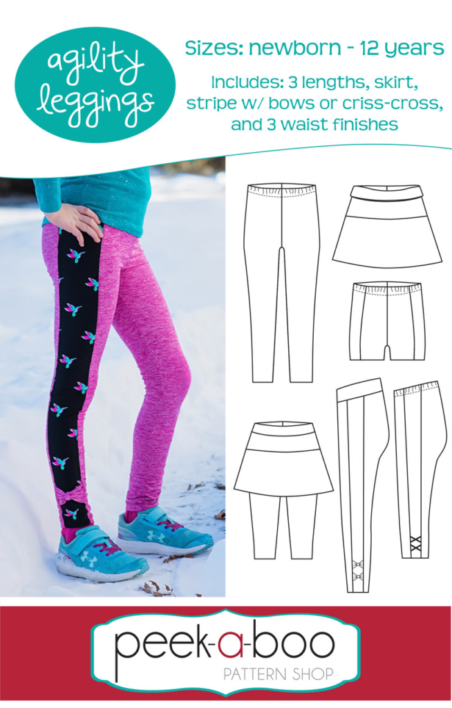 How to Sew Leggings | Agility Leggings Pattern with Attached Skirt