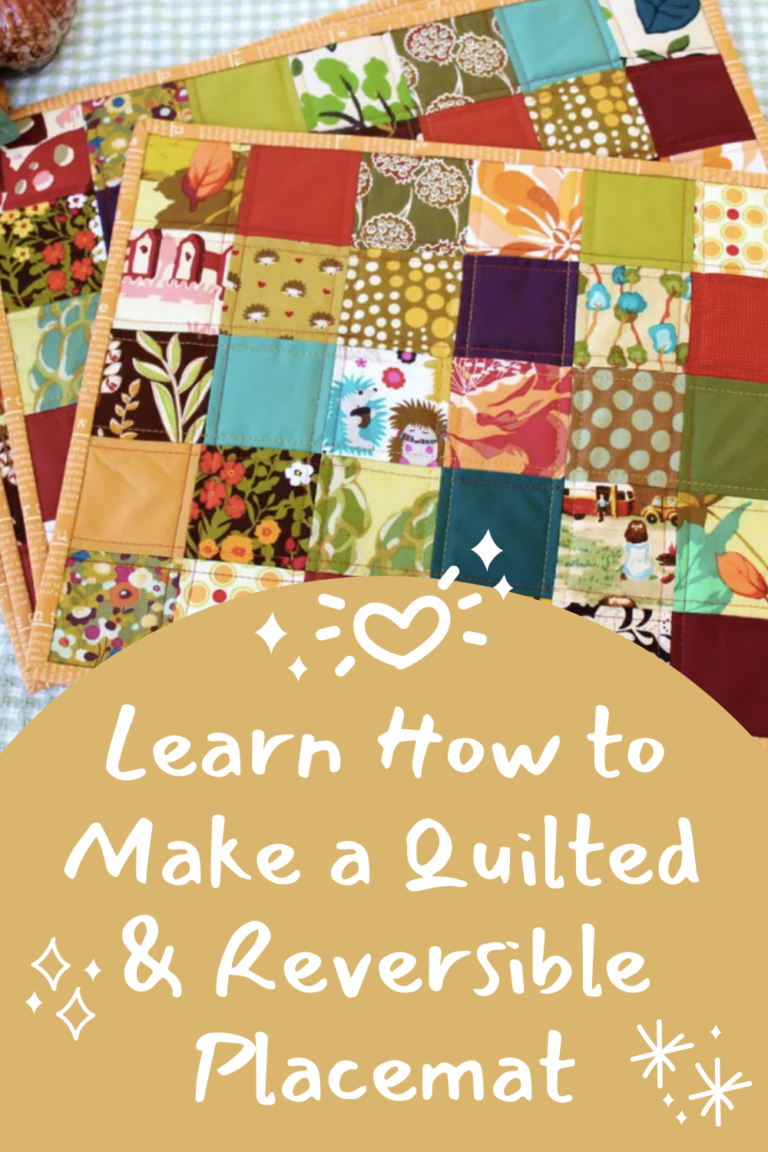 DIY Placemats _ Learn How to Make a Quilted & Reversible Placemat
